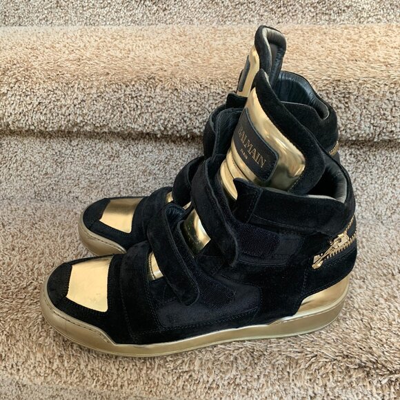 Balmain Black and Gold Men's Boots - Picture 1 of 10